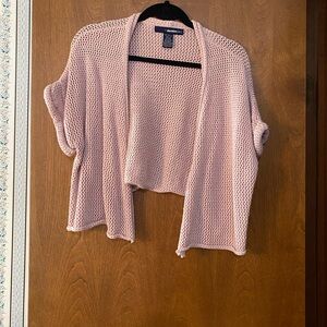a new day Light Pink Open-Knit Shrug